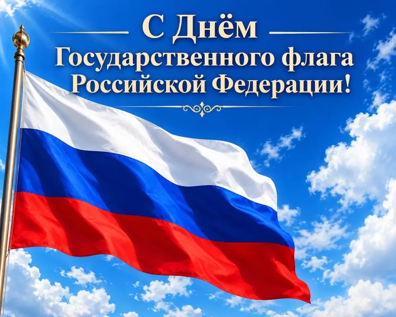 Поздравление с Днём Государственного флага Российской Федерации